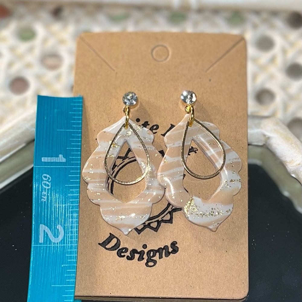 Handmade polymer clay earrings